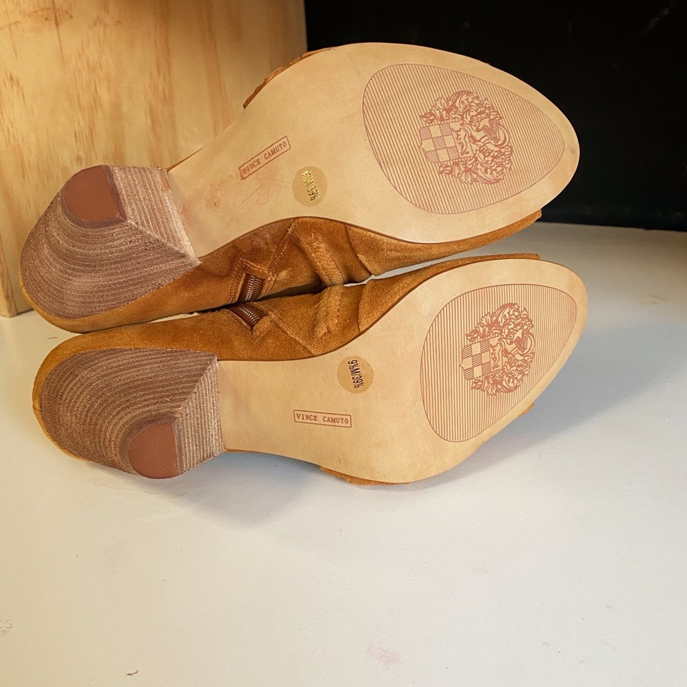 Vince Camuto Tan Ankle Booties - Picture 12 of 12